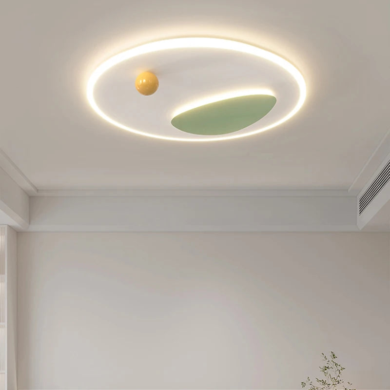 plafonnier led moderne rond carré pour intérieur - vue 6 sur 9