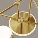 lustre led moderne en verre pour