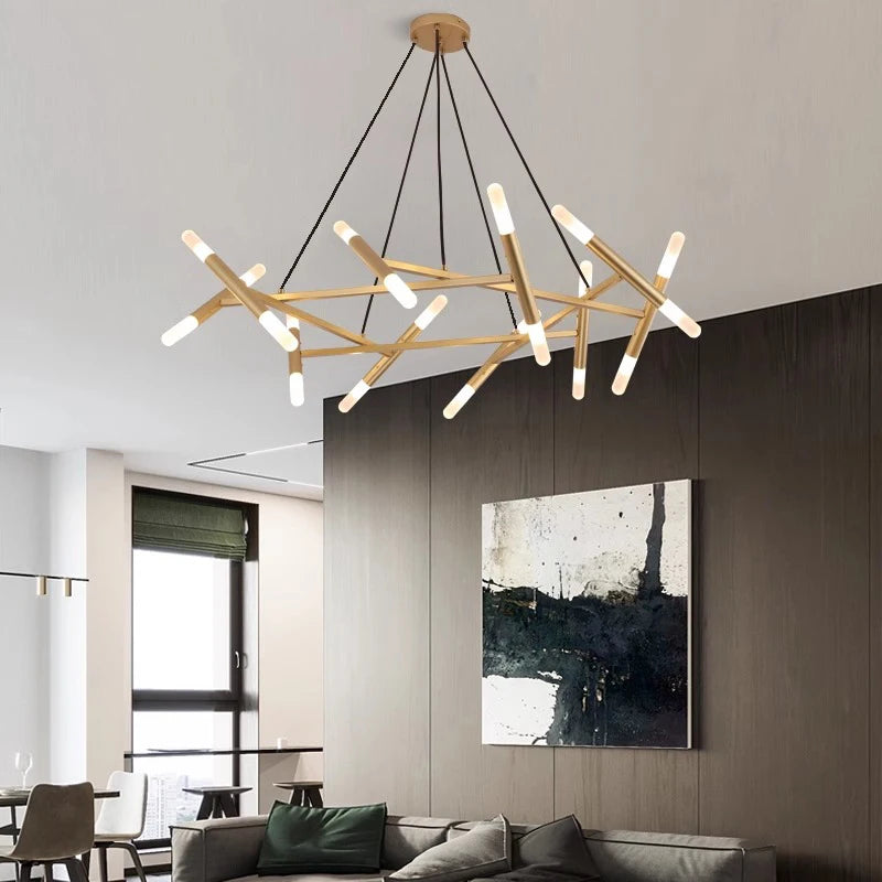 Lustre design moderne de luxe - vue 4 sur 10