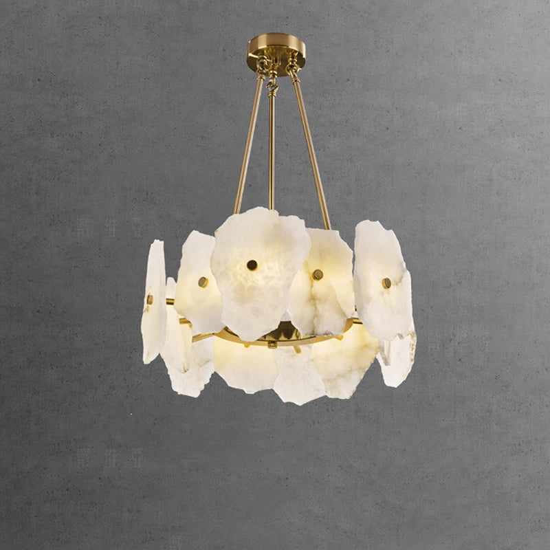 lustre en marbre naturel de luxe led pour bar et restaurant - vue 2 sur 6