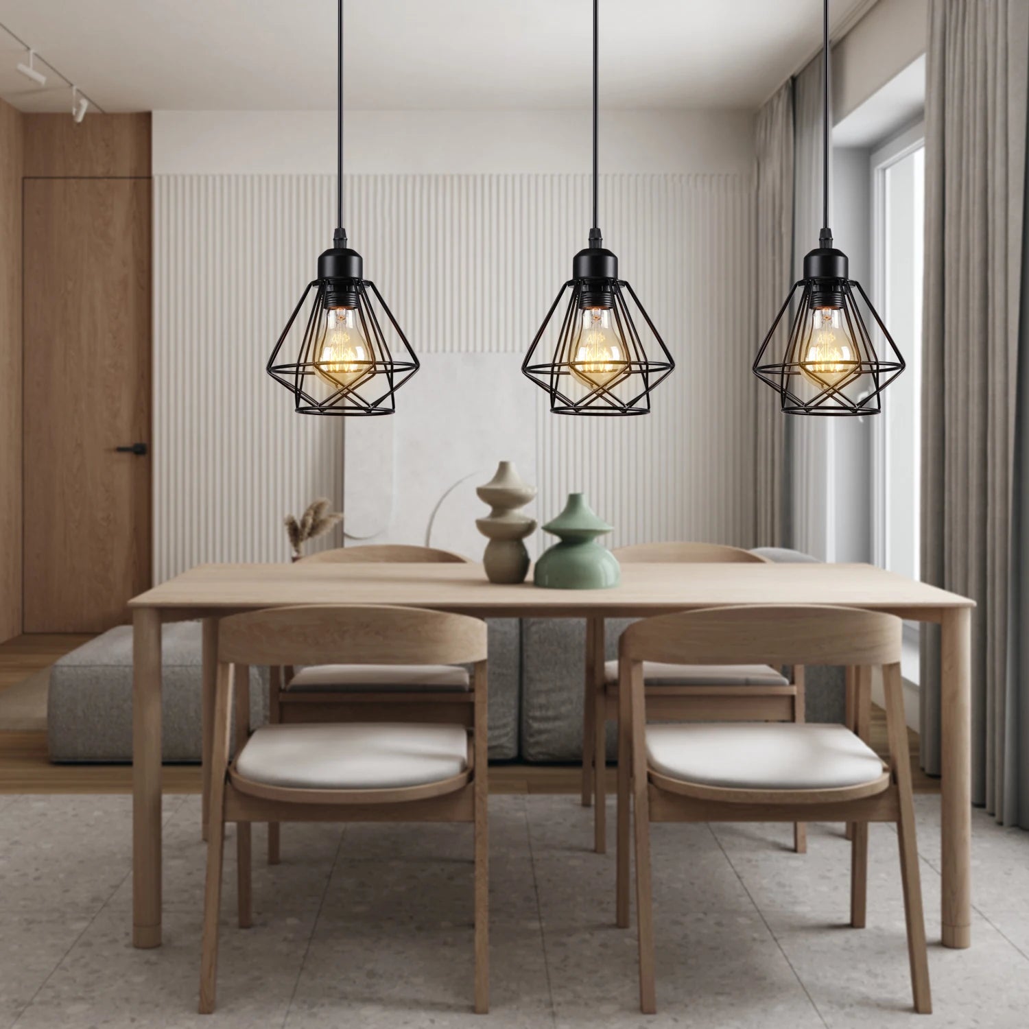Suspension Nordique LED Spoutnik salle à manger salon chambre branche lumière créative luxe Simple E27 ampoule plafonnier - vue 4 sur 15