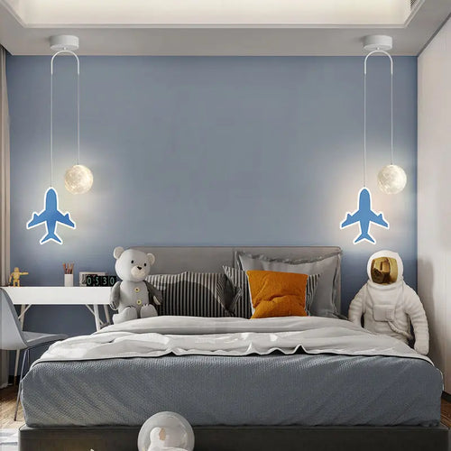 suspension créative pour enfants avec télécommande gradation étoile nuage lune - vue 3 sur 18