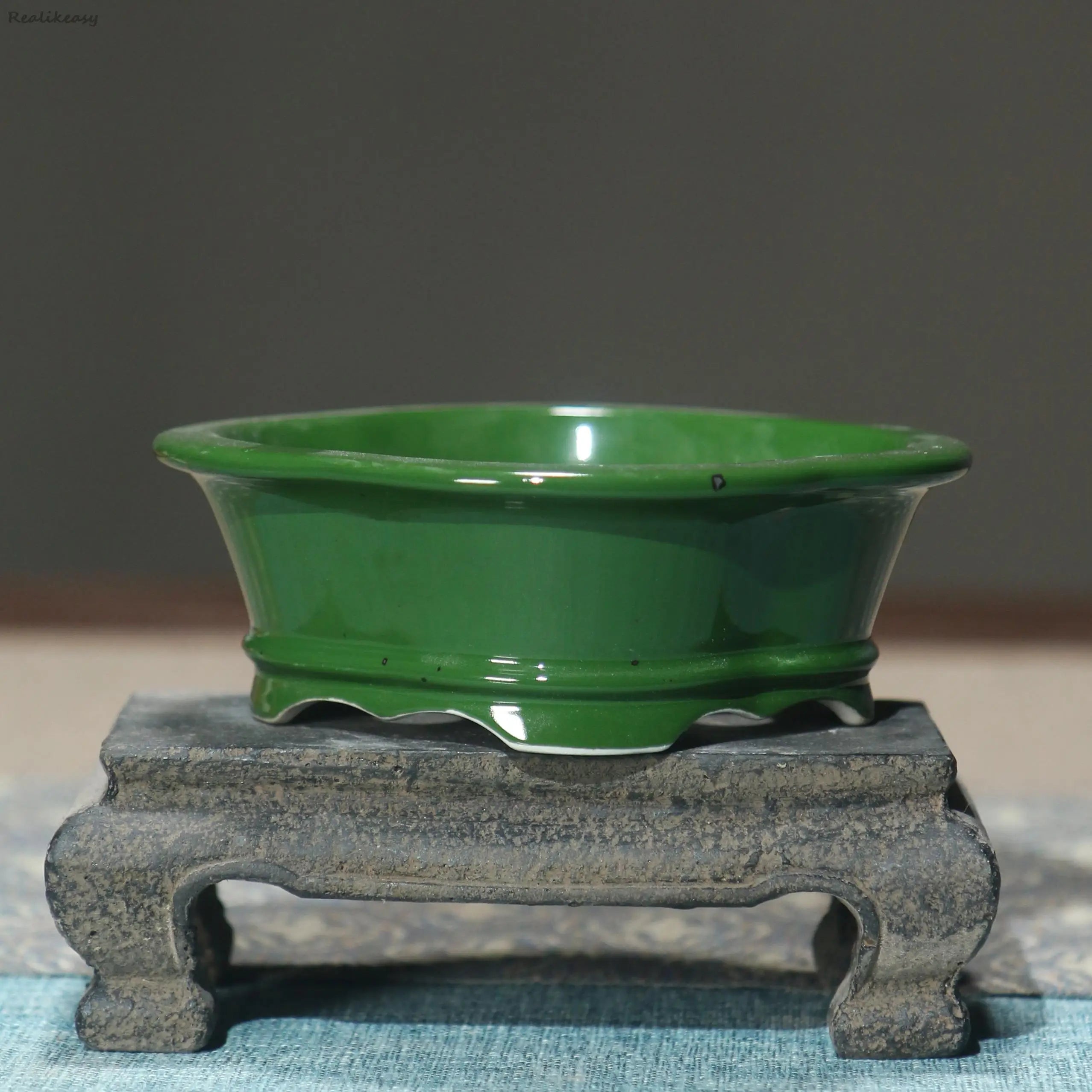 pot de fleur créatif en céramique émaillée pour décoration intérieure - vue 5 sur 14