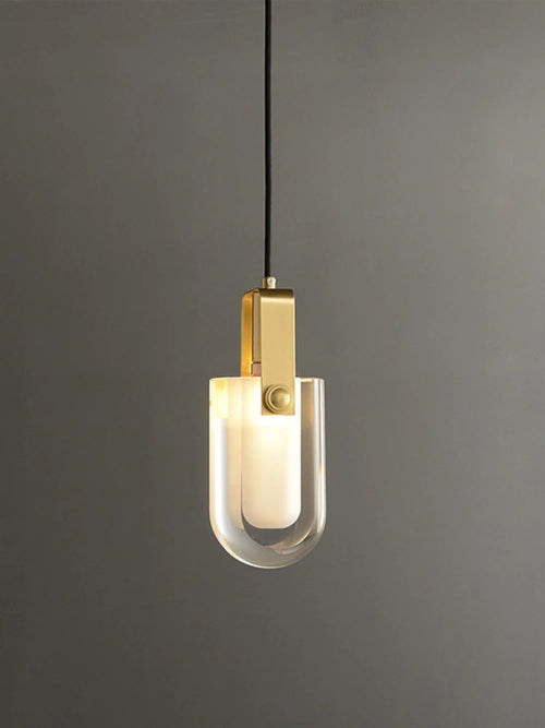 lustre en cristal cuivre design nordique pour intérieur élégant