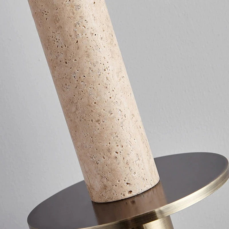 suspension LED nordique moderne chambre chevet longue ligne Simple décor à la maison jaune noir pierre - vue 5 sur 7