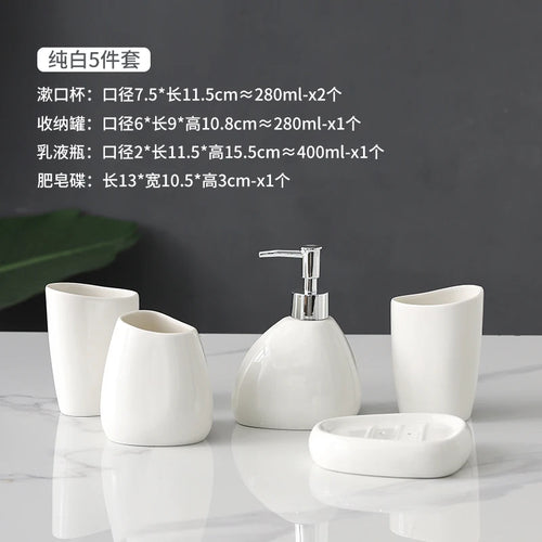 accessoires de salle de bain en céramique pour décoration intérieure - vue 20 sur 23