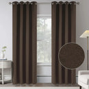 Rideau occultant imitation lin sur mesure chambre salon