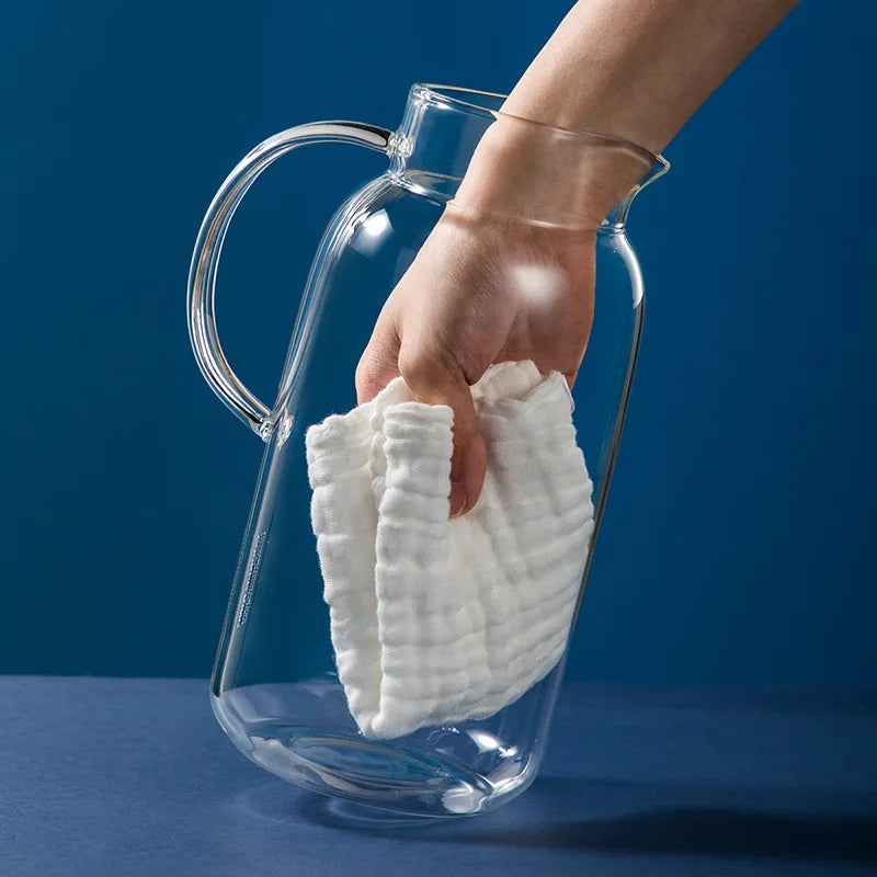 Carafe eau verre borosilicate 25 l couvercle inox