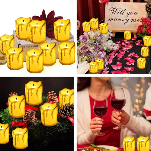bougie LED sans flamme pour Halloween Thanksgiving et Noël - vue 6 sur 7