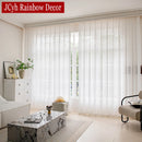 Voilage tulle à motifs décoratifs pour salon chambre
