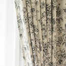 Rideau occultant imprimé style europeen pour chambre salon