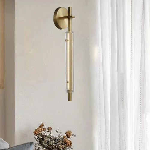 applique murale minimaliste en cuivre intensité variable 	 style