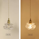 lustre romantique en verre vintage pour intérieur élégant