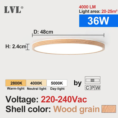 plafonnier plat design en bois doré carré moderne pour intérieur - vue 15 sur 16
