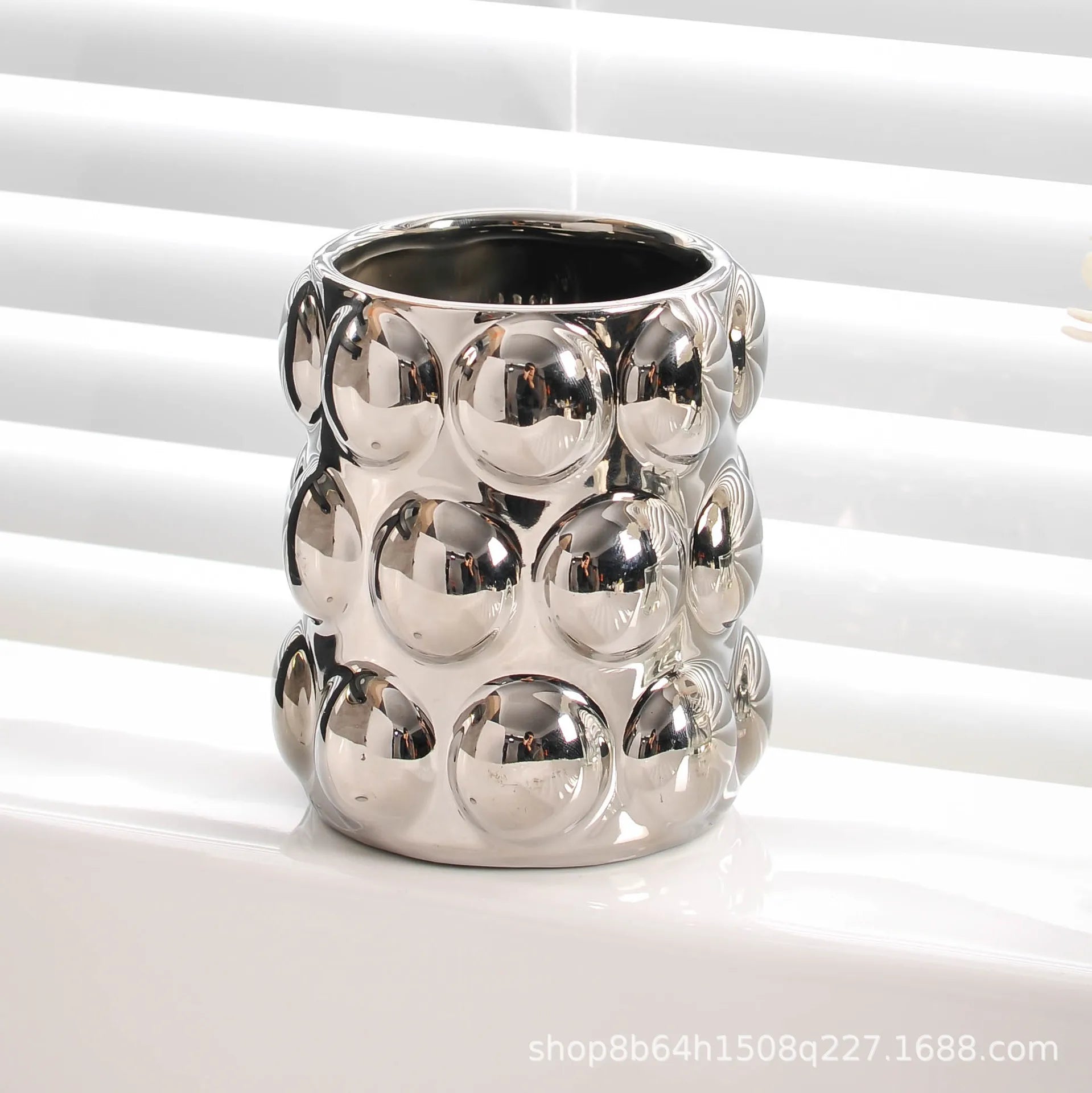 ensemble de tasses en céramique pour amoureux luxe accessoires salle de bain - vue 8 sur 9