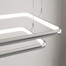 lustre moderne led suspension carrée perle pour maison
