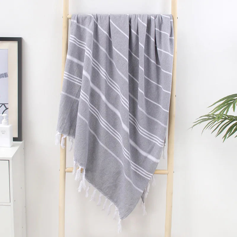 serviette de plage extra large sechage rapide coton - vue 6 sur 7
