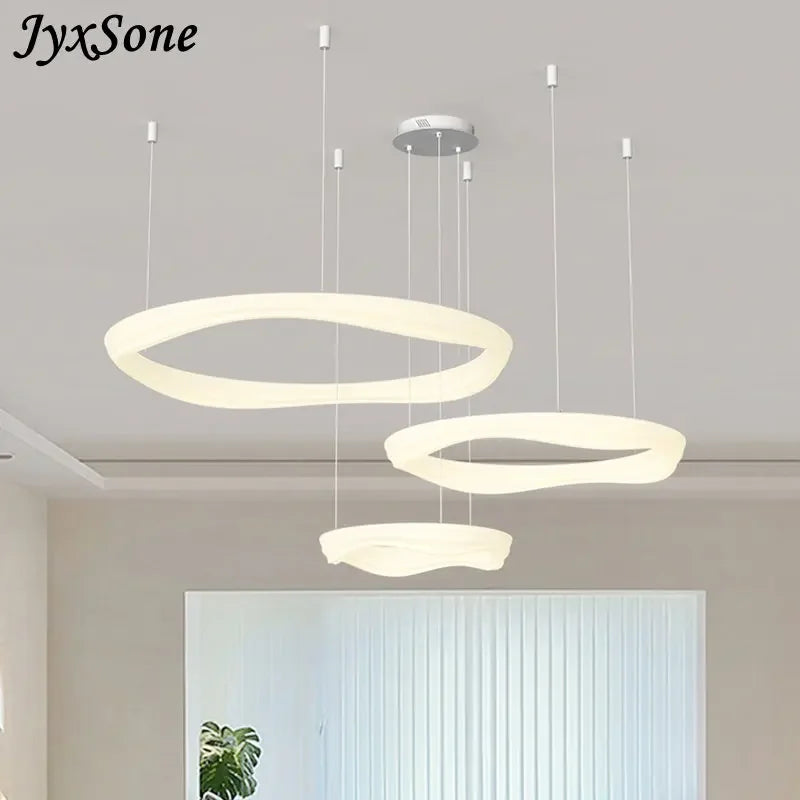 Plafonnier LED suspendu au design nordique moderne - vue 4 sur 15
