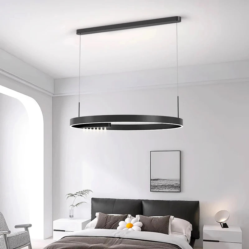 lustre moderne simple led pour éclairage intérieur - vue 6 sur 10