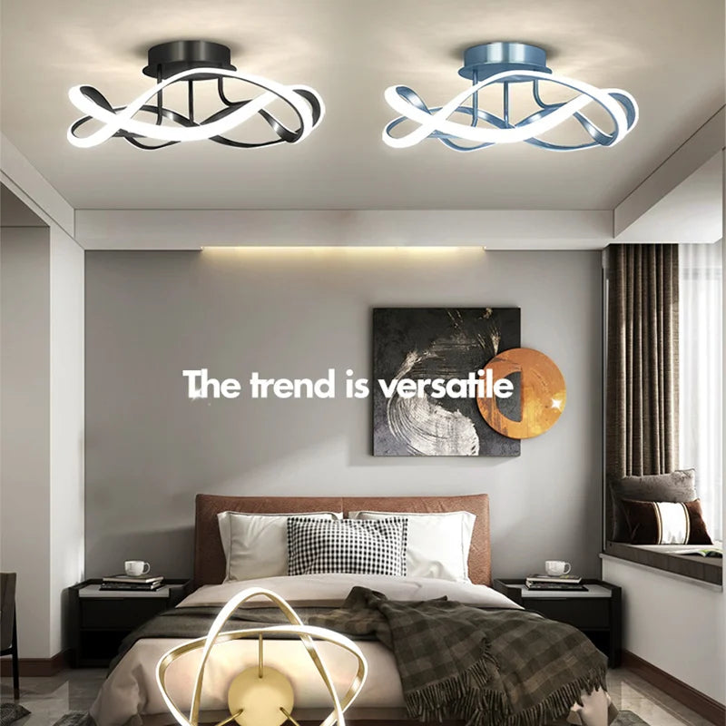 plafonniers led modernes en forme de cage à oiseaux pour décoration intérieure - vue 5 sur 10