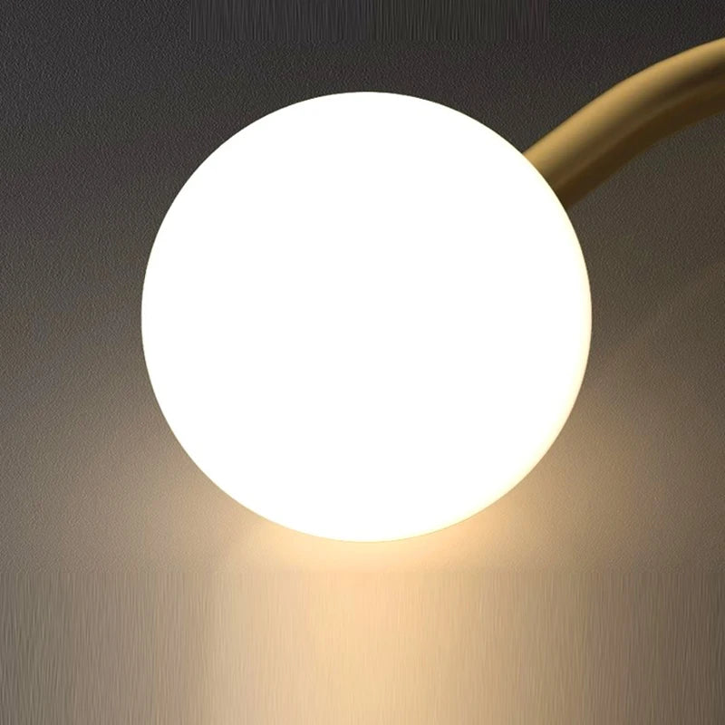 Suspension moderne led design dorée - vue 6 sur 6