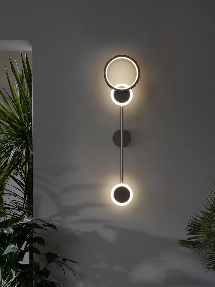 Nordic minimalist living room background wall light, modern creative corridor hallway light, bedroom bedside decorative light - vue 2 sur 13