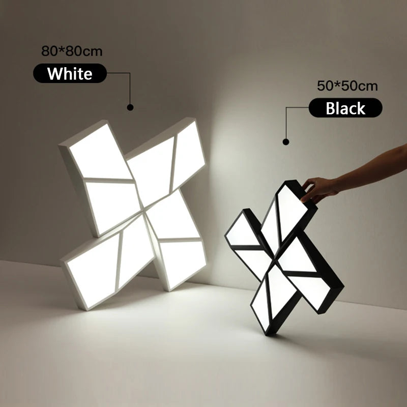 Plafonnier Led au design géométrique - vue 7 sur 10