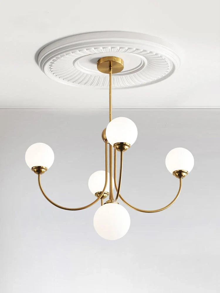 lustre vintage à LED pour décoration intérieure élégante
