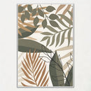 affiche en papier imprimé feuilles de palmier décoration artistique pour intérieur
