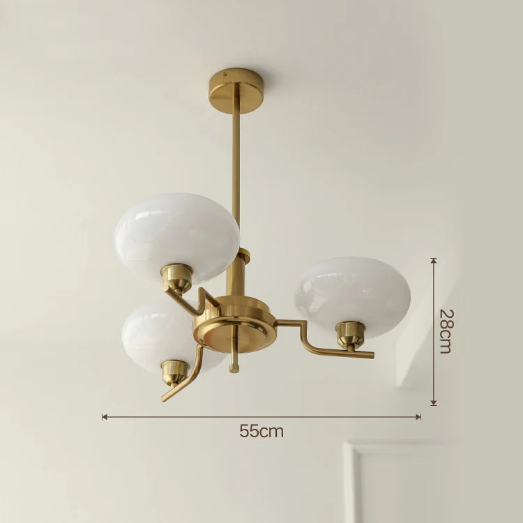 lustre bauhaus en verre pour décoration moderne et design - vue 8 sur 13