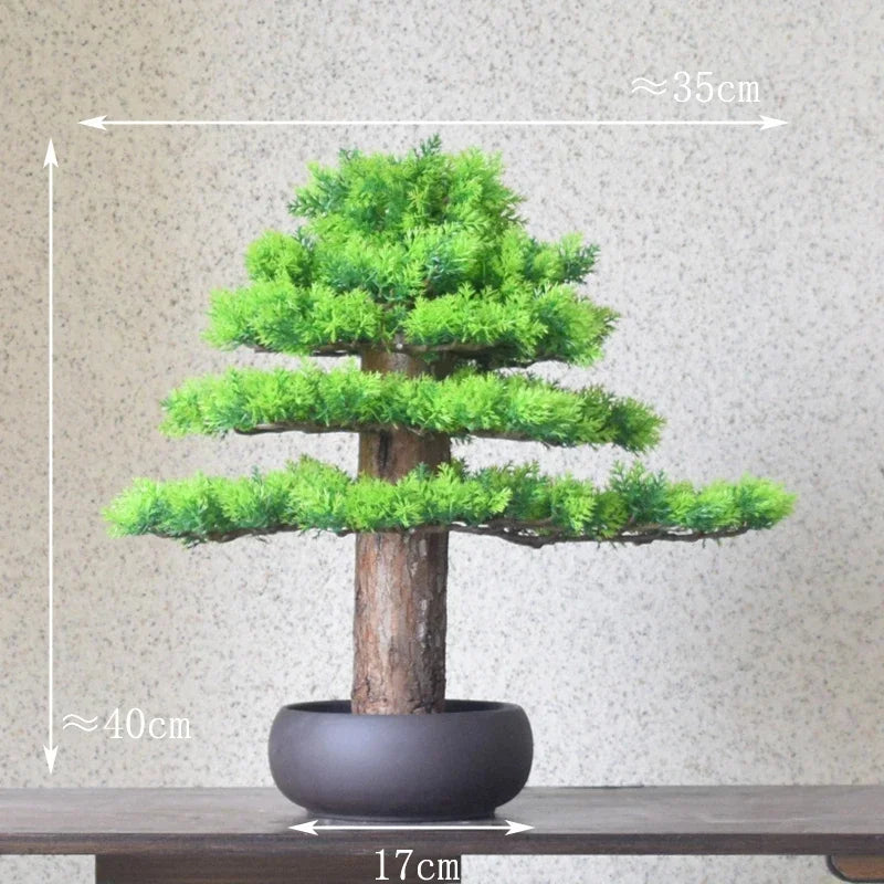 décoration intérieure faux arbre bonsaï style chinois pour intérieur et extérieur - vue 15 sur 22