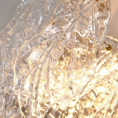 applique murale moderne luxe en verre design doré à led - vue 7 sur 7