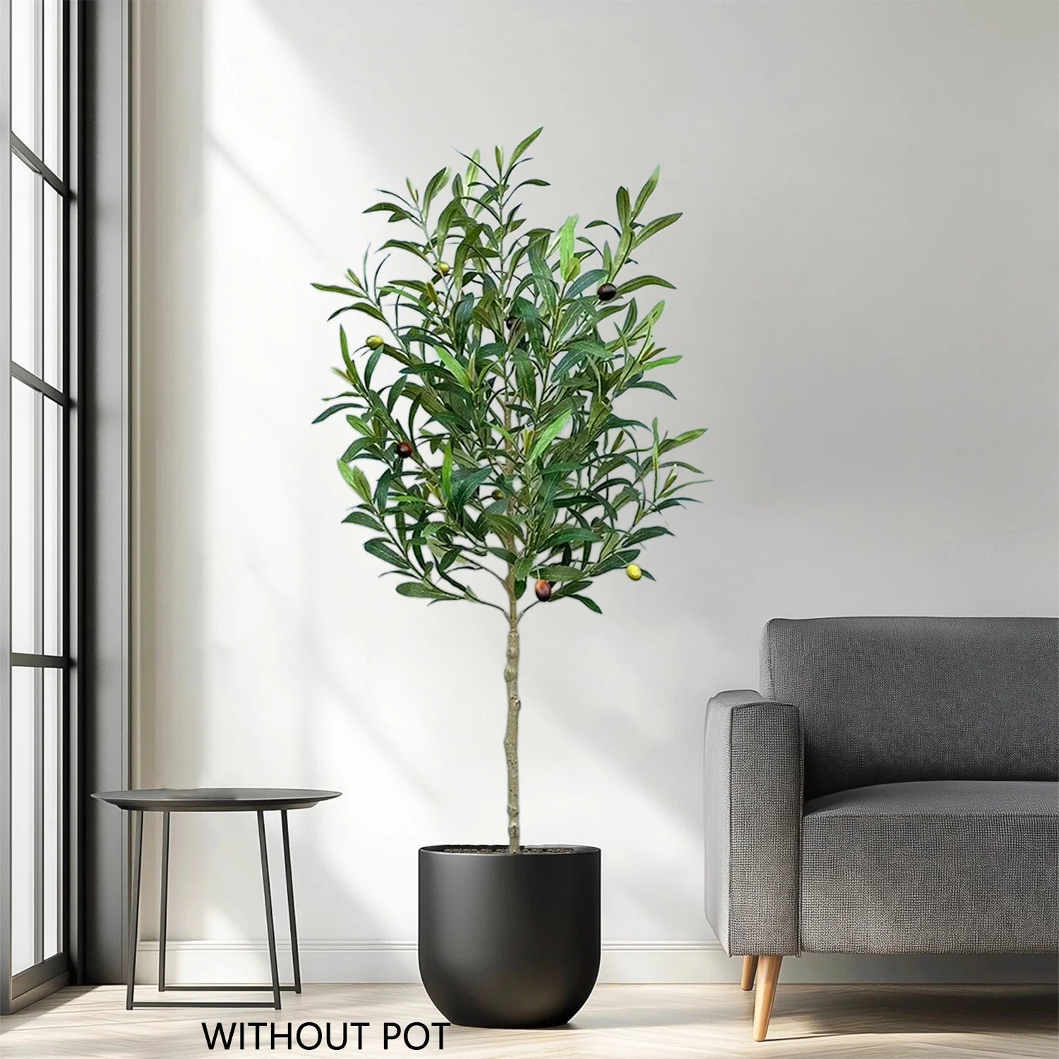 branche d'olivier artificielle réaliste pour décoration intérieure