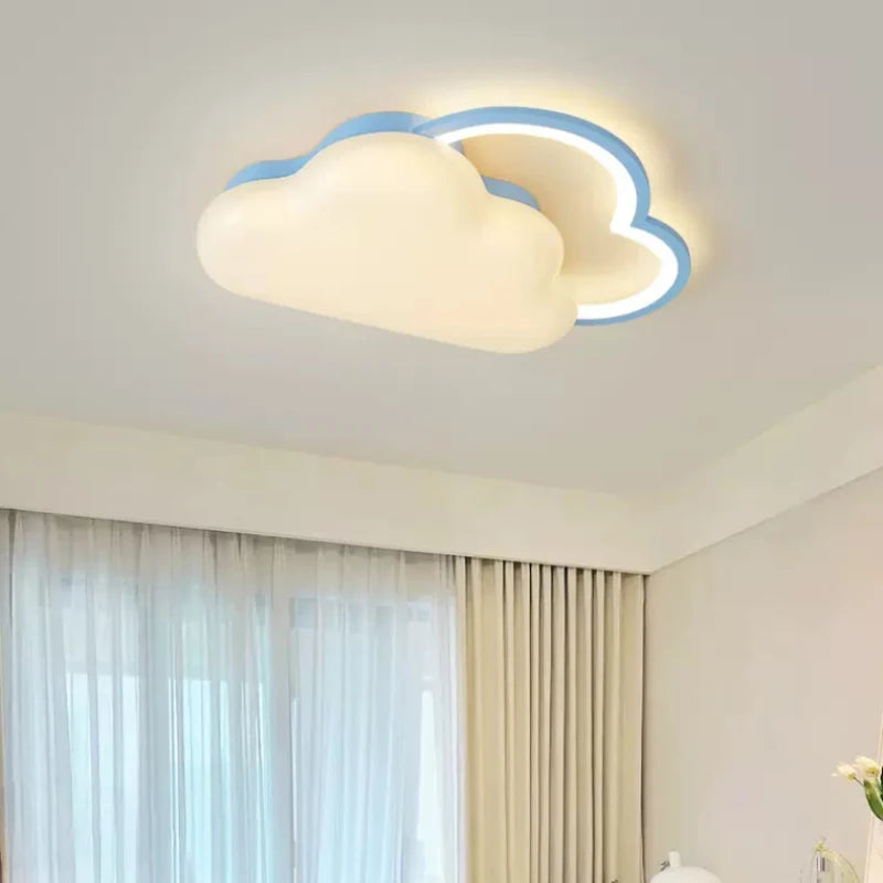 plafonnier nuage arc-en-ciel pour chambre enfant romantique et douce - vue 5 sur 8