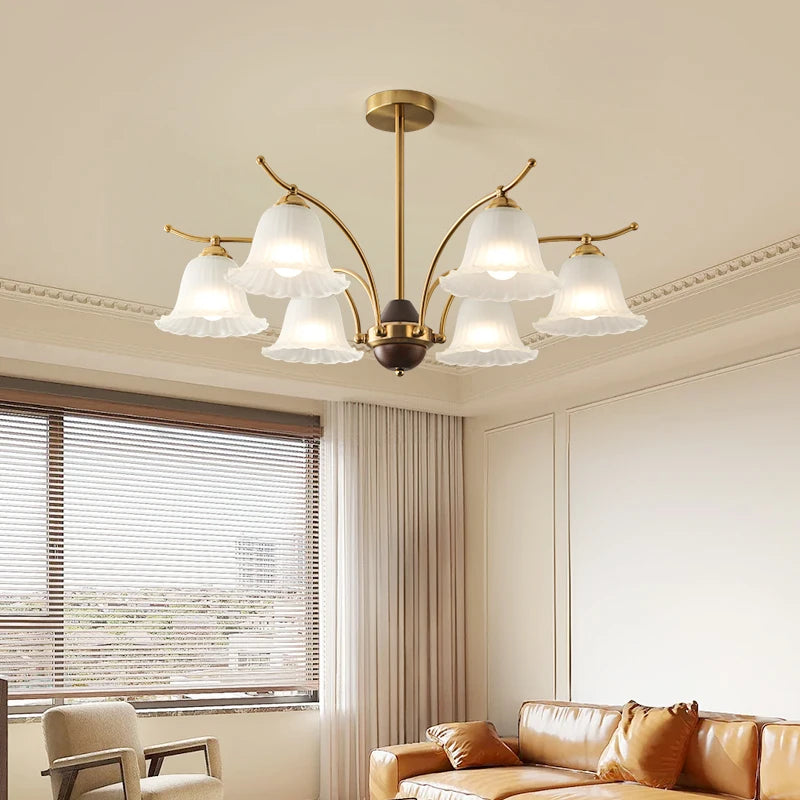 lustre rétro élégant pour un éclairage classique et raffiné - vue 4 sur 9
