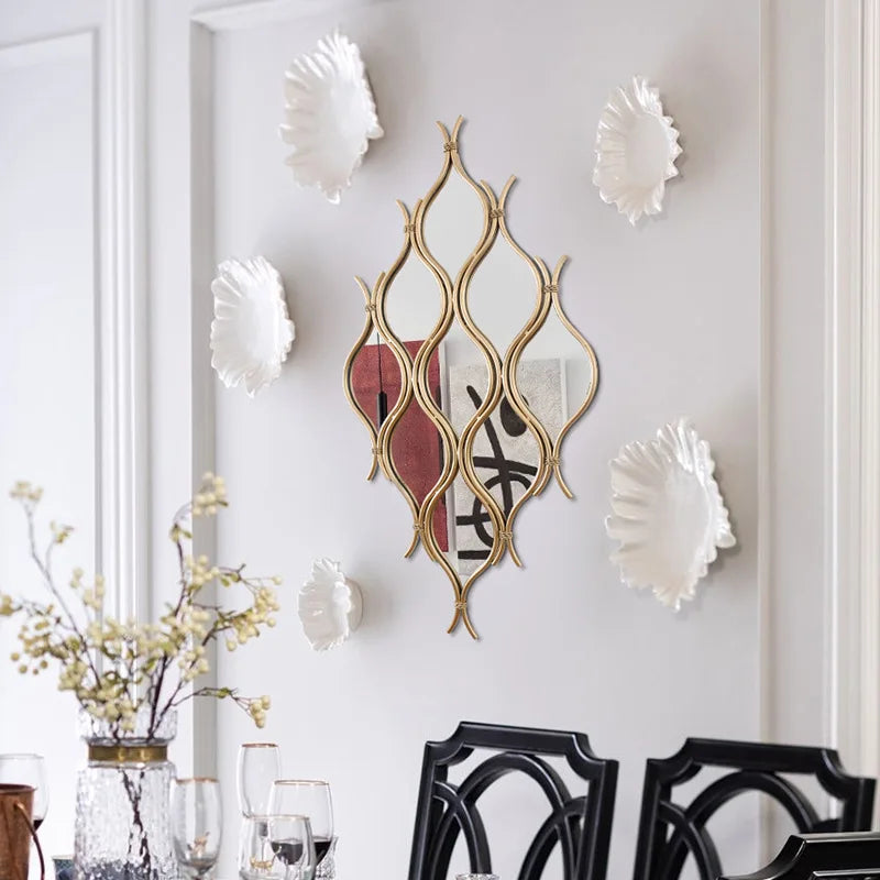 décoration murale moderne en fer forgé créative et luxueuse - vue 5 sur 6