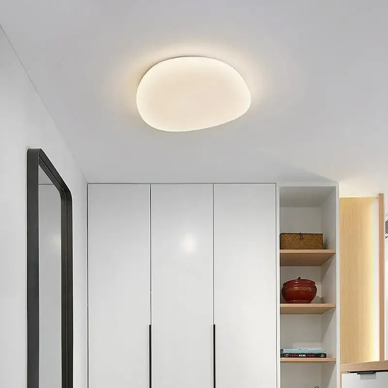 plafonnier led moderne nordique en forme de galets pour intérieur - vue 7 sur 7