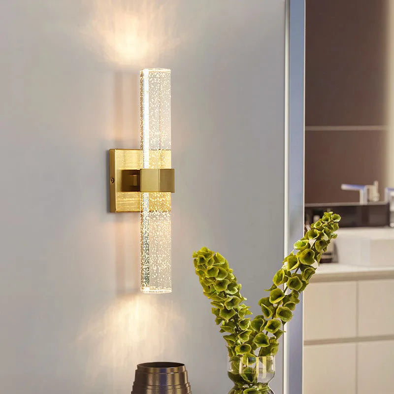 Luxury Bubble Crystal Wall Lamps Up And Dwon Modern Bedside Wall Light for Living Room Aisle Hotel Entarnce Lighting AC110V 220V - vue 2 sur 7
