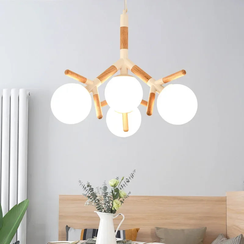 lustre led moderne pour décoration intérieure suspendue - vue 5 sur 7