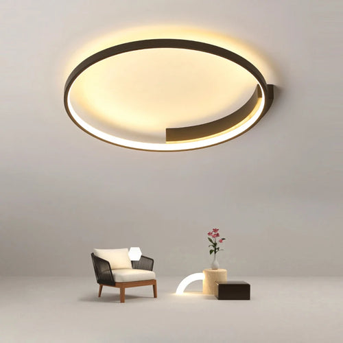 Plafonnier LED rond minimaliste moderne Design nordique salon plafonniers chambre à manger maison luminaires d'intérieur