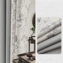 Rideau style chinois floral pour salon chambre