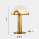 lampe à poser rétro en tissu marbré pour décoration intérieure
