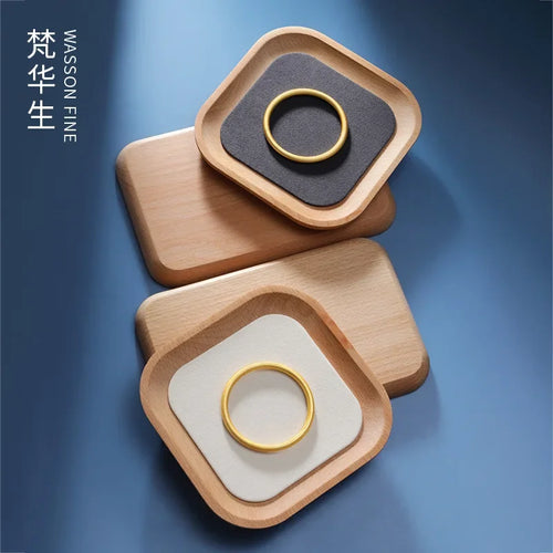 plateau de rangement en bois pour bijoux montres et colliers - vue 2 sur 9
