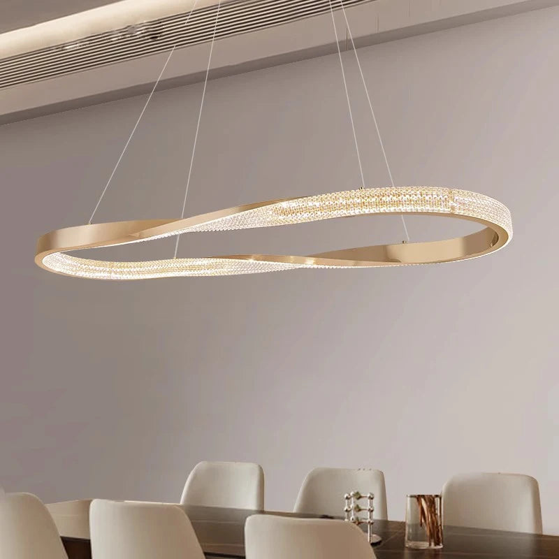 Lustre design moderne décoratif d'intérieur LED - vue 3 sur 7