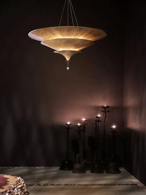 suspension wabi sabi pour décoration intérieure asiatique élégante - vue 3 sur 9