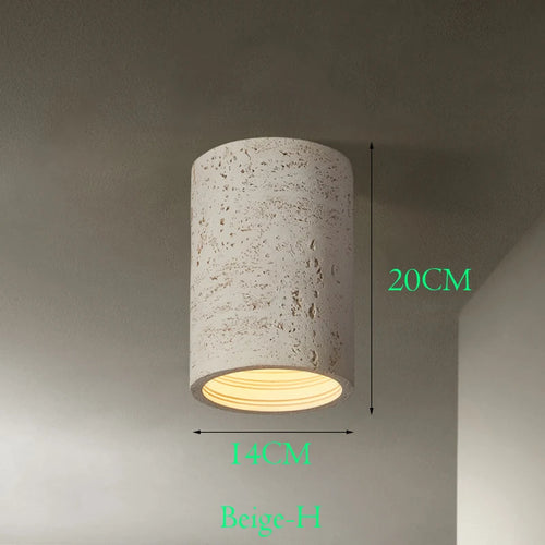 Wabi Sabi – spot lumineux Led en ciment rouge - vue 10 sur 16