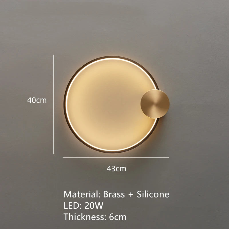 applique murale led en laiton style art déco pour intérieur moderne - vue 13 sur 23