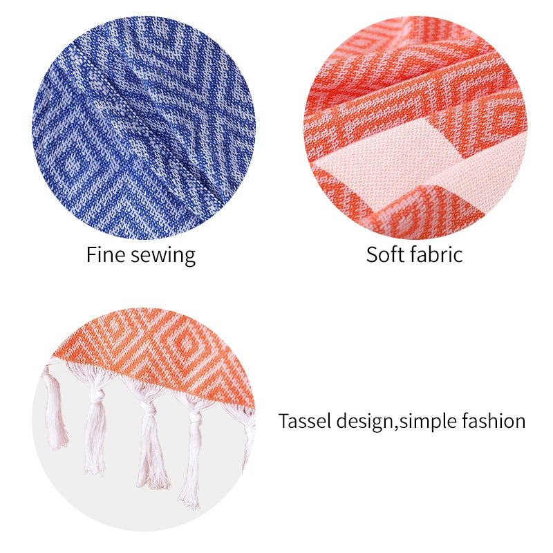 serviette de plage turque coton motif tissé - vue 6 sur 7