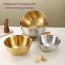 Set trois bols acier inoxydable cuisine mélange salades