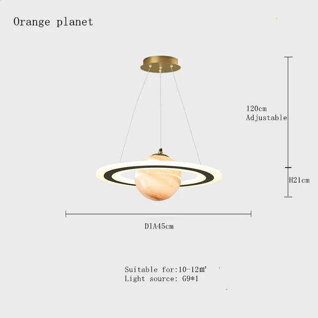 suspension planet earth pour chambre d'enfant astronaute étoile décorative - vue 8 sur 13